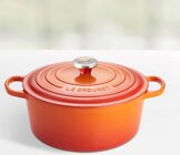 Le Creuset Signature Brter 26 cm rund ofenrot, Emaille hell