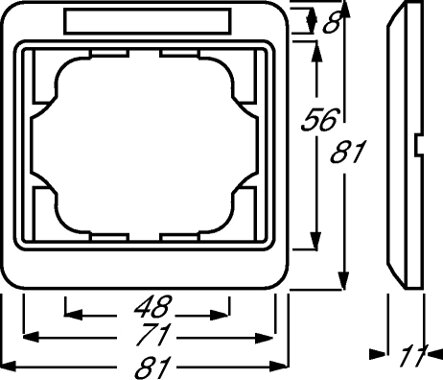 Busch-Jaeger Abdeckrahmen 1721 NS-24 | 1754-0-1975 Busch-Jaeger Abdeckrahmen 1721 NS-24 | 1754-0-1975