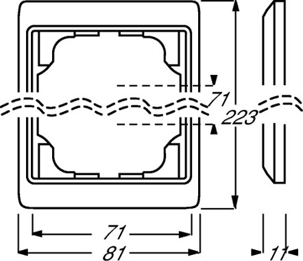 Busch-Jaeger Abdeckrahmen 1733 KA-260 | 1754-0-4119 Busch-Jaeger Abdeckrahmen 1733 KA-260 | 1754-0-4119