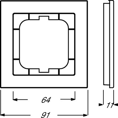 Busch-Jaeger Abdeckrahmen Busch-axcent® flat 1721-284/11 | 1753-0-4121 Busch-Jaeger Abdeckrahmen Busch-axcent® flat 1721-284/11 | 1753-0-4121