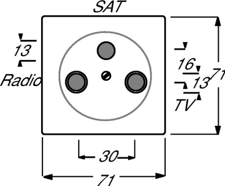 Busch-Jaeger Zentralscheibe 1743-03-72 | 1753-0-0036 Busch-Jaeger Zentralscheibe 1743-03-72 | 1753-0-0036