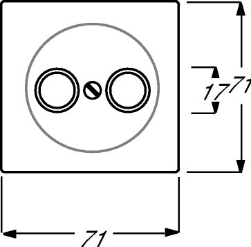 Busch-Jaeger Zentralscheibe 1743-72 | 1753-0-0039 Busch-Jaeger Zentralscheibe 1743-72 | 1753-0-0039