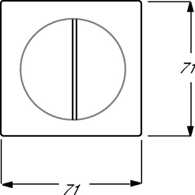 Busch-Jaeger Zentralscheibe 1785-72 | 1753-0-0064 Busch-Jaeger Zentralscheibe 1785-72 | 1753-0-0064
