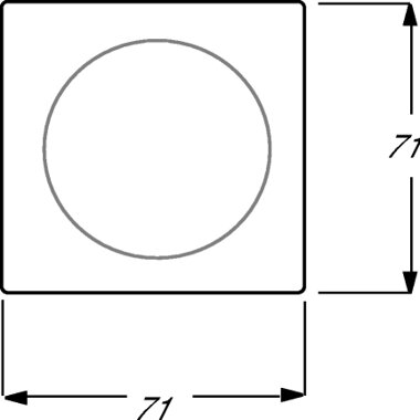 Busch-Jaeger Zentralscheibe 1786-72 | 1753-0-0066 Busch-Jaeger Zentralscheibe 1786-72 | 1753-0-0066