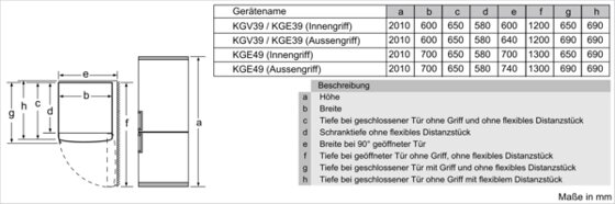 Bosch KGE398IBP Kühl-Gefrierkombination Bosch KGE398IBP Kühl-Gefrierkombination