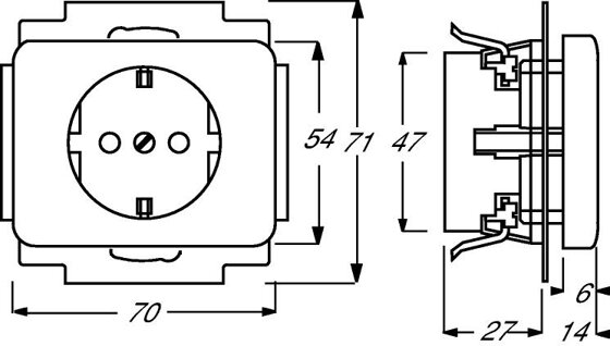 Busch-Jaeger SCHUKO® Steckdosen-Einsatz 20 EUC-24G | 2011-0-3124 Busch-Jaeger SCHUKO® Steckdosen-Einsatz 20 EUC-24G | 2011-0-3124