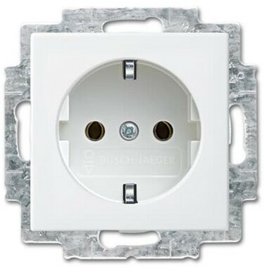 Busch-Jaeger SCHUKO Steckdosen-Einsatz ohne Spreize 20 EUCR-914 | 2011-0-6238
