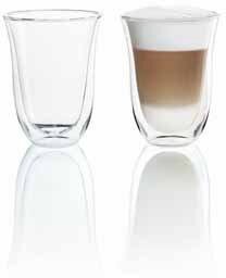  DeLonghi Latte-Macchiato-Glser (2er-Set), Glas