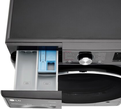 LG schwarze Waschmaschine F4WV709P2BA LG schwarze Waschmaschine F4WV709P2BA