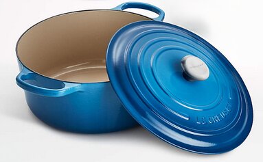 Le Creuset Bräter azure 26 cm rund