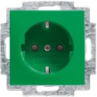 Busch-Jaeger SCHUKO Steckdosen-Einsatz 20 EUCB-13-914, grn RAL 6032