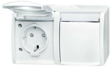 BUSCH 20/2 EBW-54 20/2 EBW-54 SCHUKO Doppelsteckd