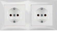 Berker 47208989 SCHUKO-Steckdosen-Kombi 2f pwg