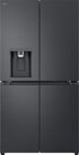 LG GML960EVBE French Door Side by Side Khlschrank, Schwarz, Festwasser