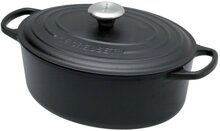 Le Creuset Signature Br�ter oval 33 cm schwarz