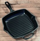 Le Creuset Grillpfanne Gusseisen quadratisch 26 cm schwarz