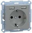 Merten MEG2366-0460 Steckdose mit USB Ladegerät
