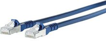 Metz Connect Patchkabel Cat.6A 10G AWG26 blau 10m
