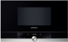 Siemens iQ700 Einbau-Mikrowelle Edelstahl, 900 Watt, 21 l, BF634LGS1