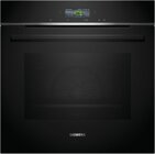 Siemens iQ700 Einbau-Backofen 3D Heiluft, Schwarz/Edelstahl, HB734G1B1