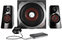 Trust GXT 38 2.1 Gaming-Lautsprechersystem, schwarz/rot