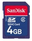 Sandisk SD Card 4GB SDHC Standard